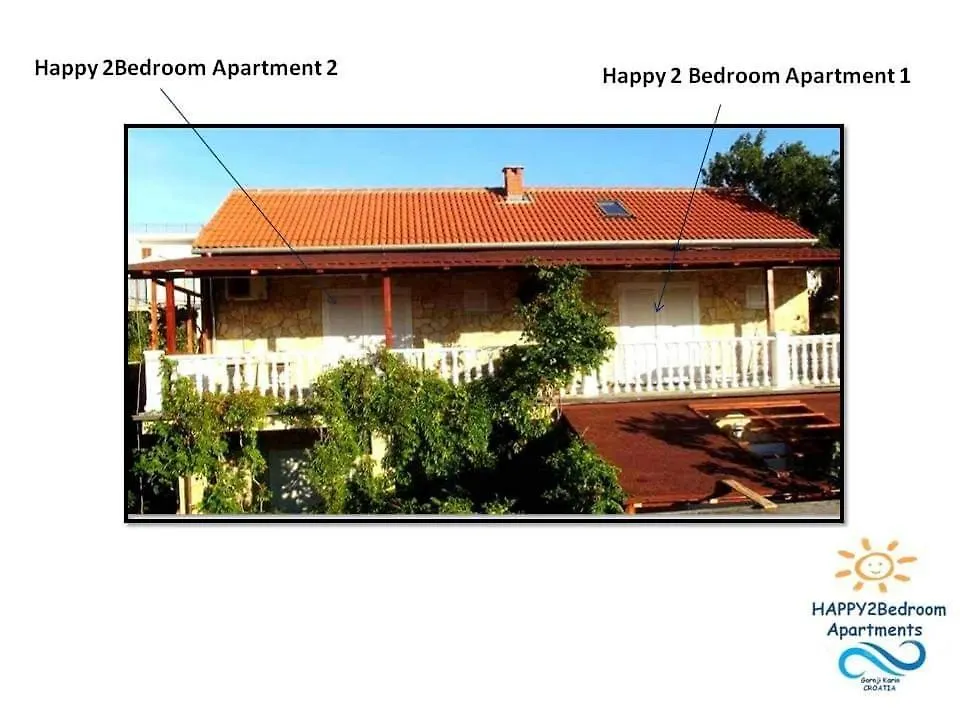 Happy 2Bedroom Apartments Gornji Karin 0*,  Kroatien